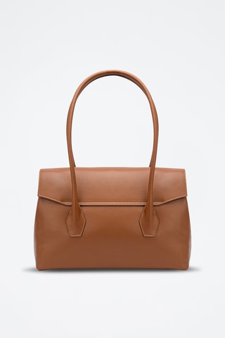 Sac à main en cuir Solenne - Camel