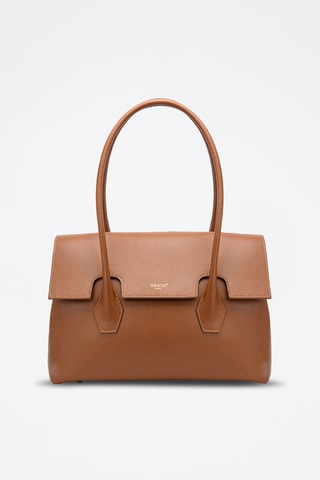 Sac à main en cuir Solenne - Camel