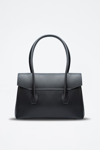 Sac à main en cuir Solenne - Noir