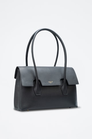 Sac à main en cuir Solenne - Noir