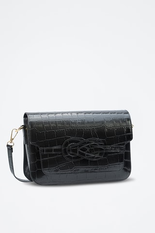 Sac bandoulière en cuir André - Noir