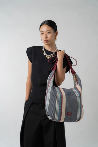 Cabas en cuir Gina - Rouge