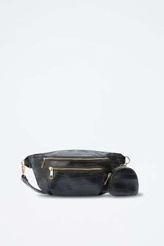 Sac banane en cuir Sena - Noir