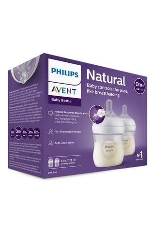 2 biberon senza BPA Natural - 125 ml