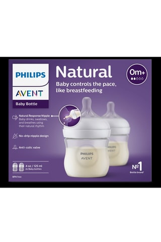 2 biberon senza BPA Natural - 125 ml