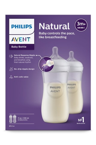2 biberon senza BPA Natural - 330 ml