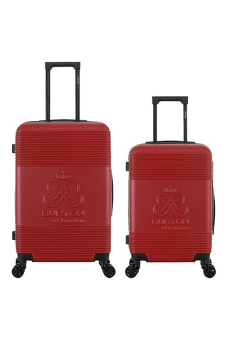 Weekendtrolley en Handbagagetrolley (M/S) - 67/57 cm - Bordeauxrood