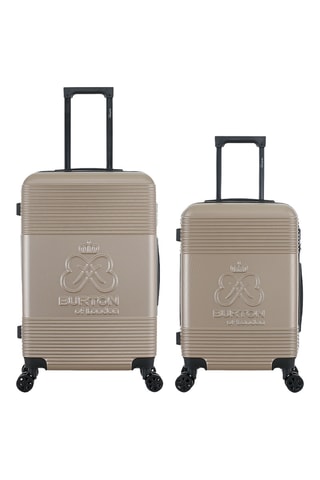 Weekendtrolley en Handbagagetrolley (M/S) - 67/57 cm - Beige