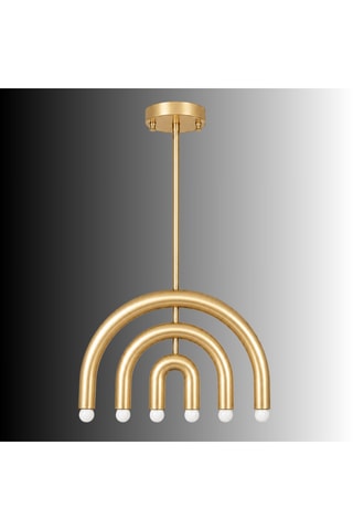 Lámpara de techo - Dorado - 6 x 40 W