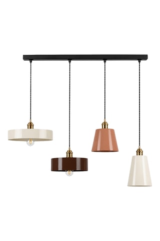 Suspension - Beige et marron - 4 x 40 W