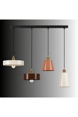 Suspension - Beige et marron - 4 x 40 W