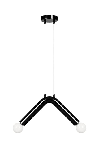 Lámpara de techo - Negro - 2 x 40 W