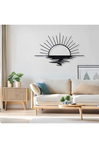 Adorno mural - 60 x 40 cm - Negro