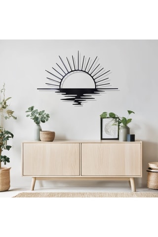 Adorno mural - 60 x 40 cm - Negro