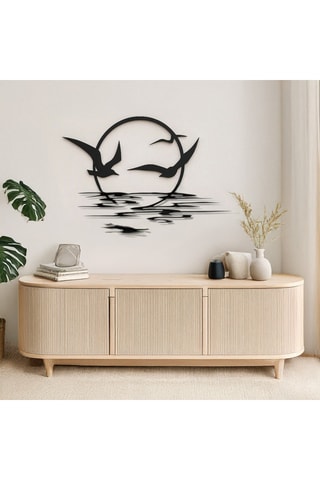 Adorno mural - 60 x 40 cm - Negro
