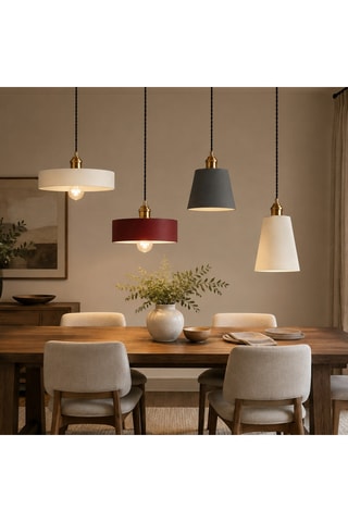 Suspension - Beige et gris - 4 x 40 W