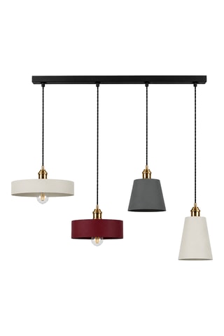 Suspension - Beige et gris - 4 x 40 W