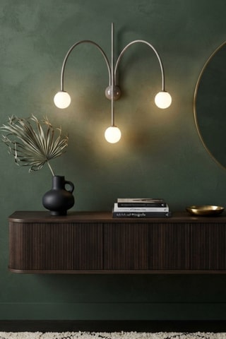 Aplique mural - Gris - 3 x 10 W