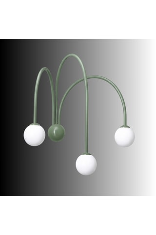 Aplique mural - Verde - 3 x 10 W