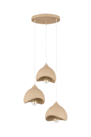 Lámpara de techo - Beige - 3 x 40 W