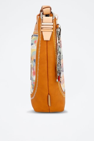 Sac bandoulière - Blanc, marron et beige