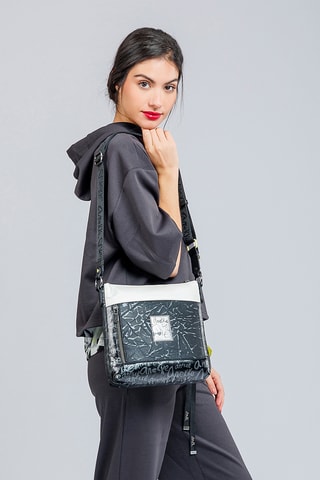 Sac bandoulière - Noir et blanc