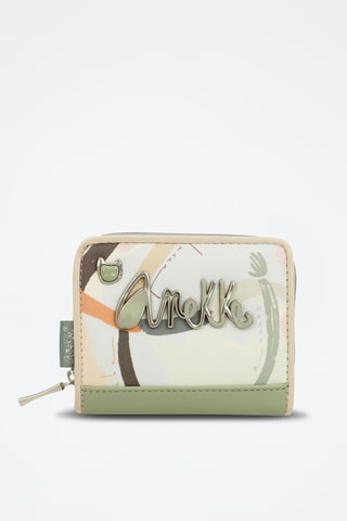 Porte-monnaie - Beige et vert