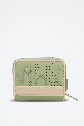 Porte-monnaie - Beige et vert