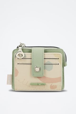 Porte-cartes - Beige et vert