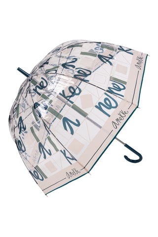 Parapluie pliable - Beige et bleu
