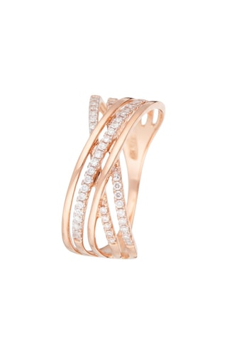 Anello Lampang - Oro rosa e diamanti