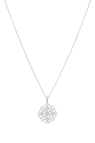 Ciondolo Dentelle - Oro bianco e diamanti