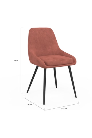 6 chaises Olivia - 47,5 x 79 x 54 cm