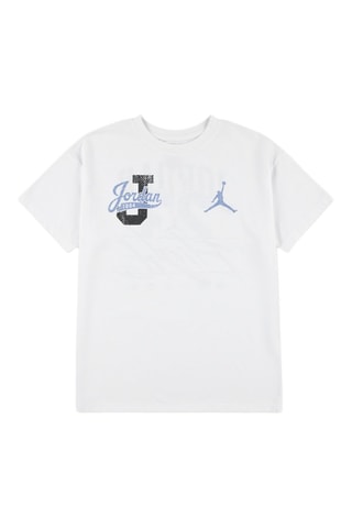T-shirt - Blanc - Blanc, bleu et noir