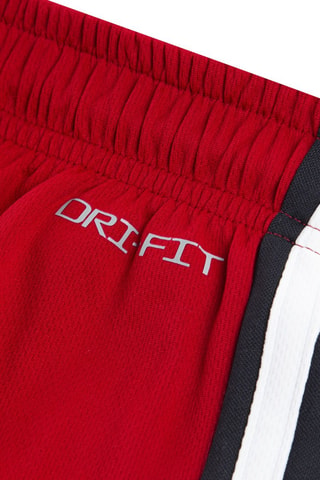 Short de basketball - Blanc, noir et rouge