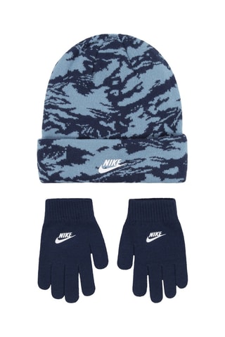 Bonnet et gants - Violet - Nike - Bleu