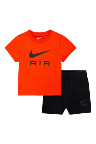 Tshirt et short Air - Noir et orange
