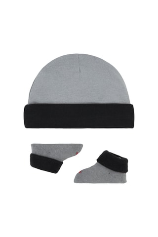 Bonnet et chaussons Basic - Jordan - Noir et gris