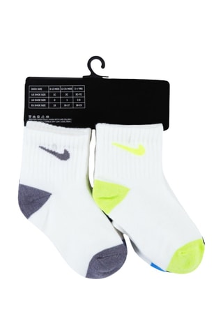 6 paires de chaussettes - Blanc, bleu et vert