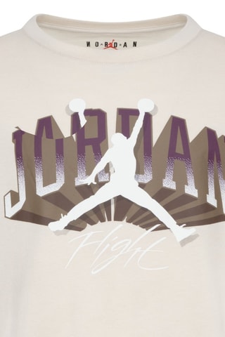 T-shirt - Blanc, marron et violet