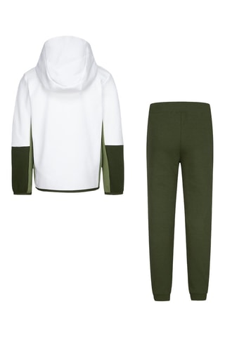 Sweat à capuche et jogging polaire - Nike - Blanc, noir et vert