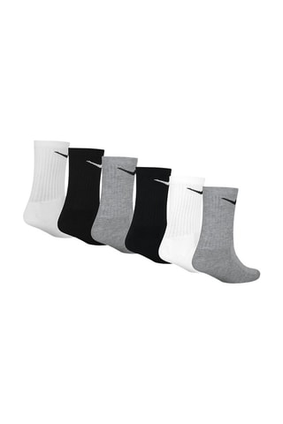 6 paires de chaussettes - Blanc, noir et gris