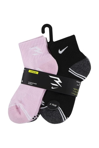 6 paires de socquettes - Noir et rose