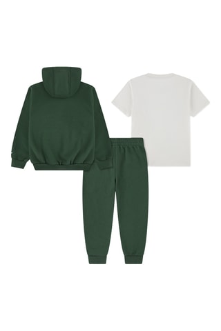Sweat à capuche - Blanc, noir et vert