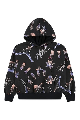 Sweat à capuche - Noir - Noir, rose et rouge