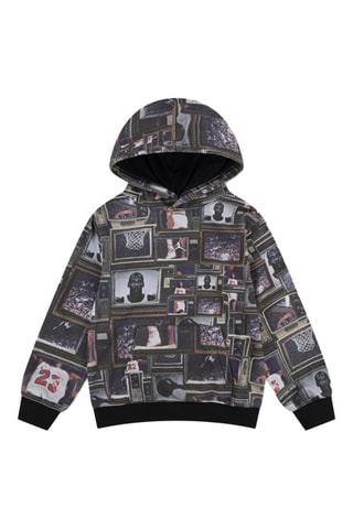 Sweat à capuche - Blanc, noir et marron