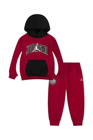 Sweat à capuche et jogging - Rouge