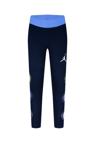 Legging Noir et bleu cobalt - Jordan - Blanc, bleu, jaune et noir