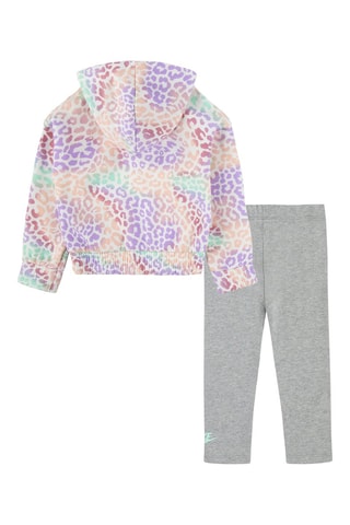 Sweat et legging - Nike - Vert, rose et gris