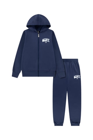 Sweat à capuche et pantalon polaires Russell Wilson - Bleu